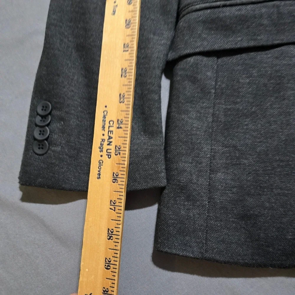 JOE Joseph Abboud Blazer Mens XXL Gray Slim Fit Knit Two Button Sport Coat